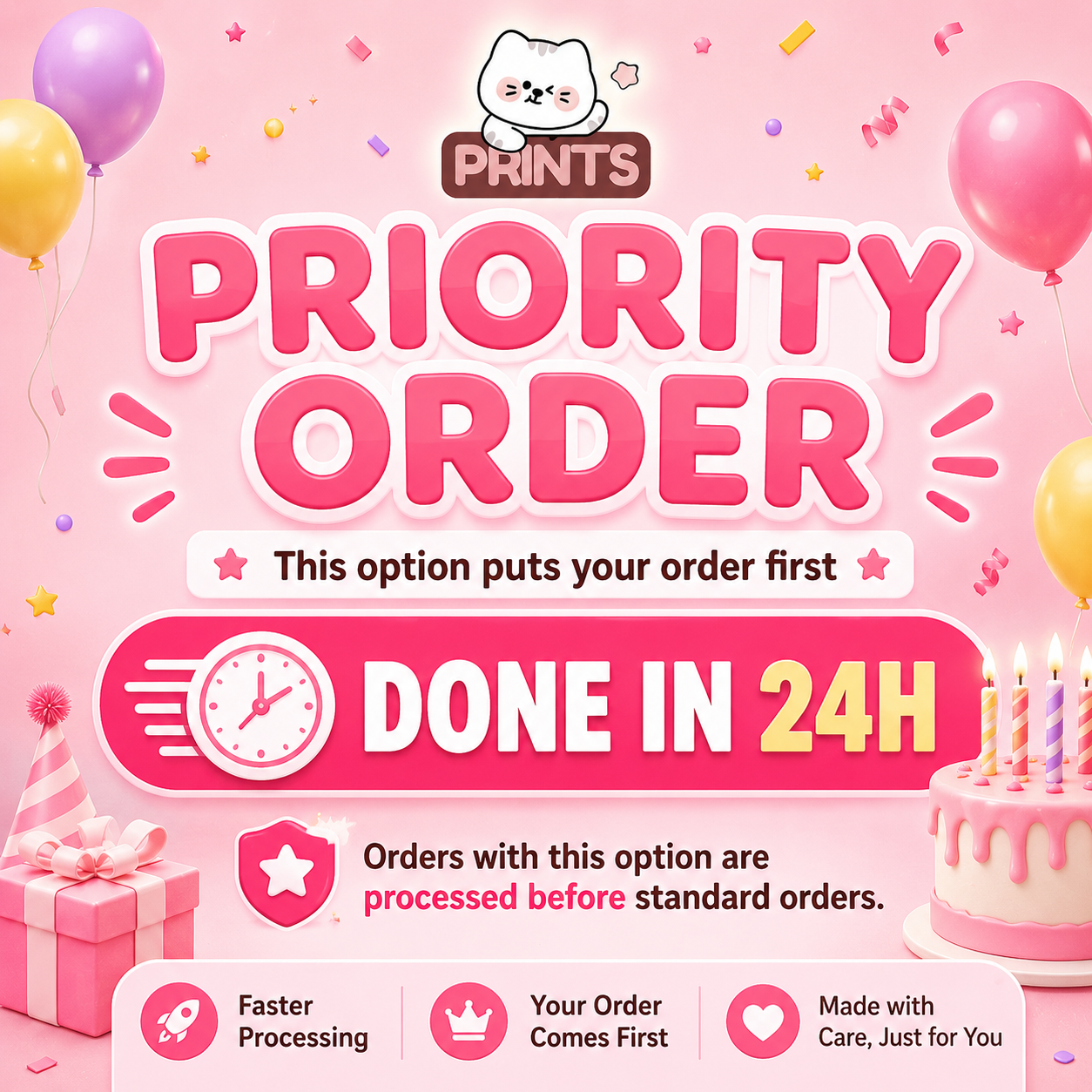 Priority order: done within 24h
