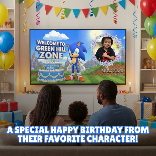 Personalized Sonic Birthday Video