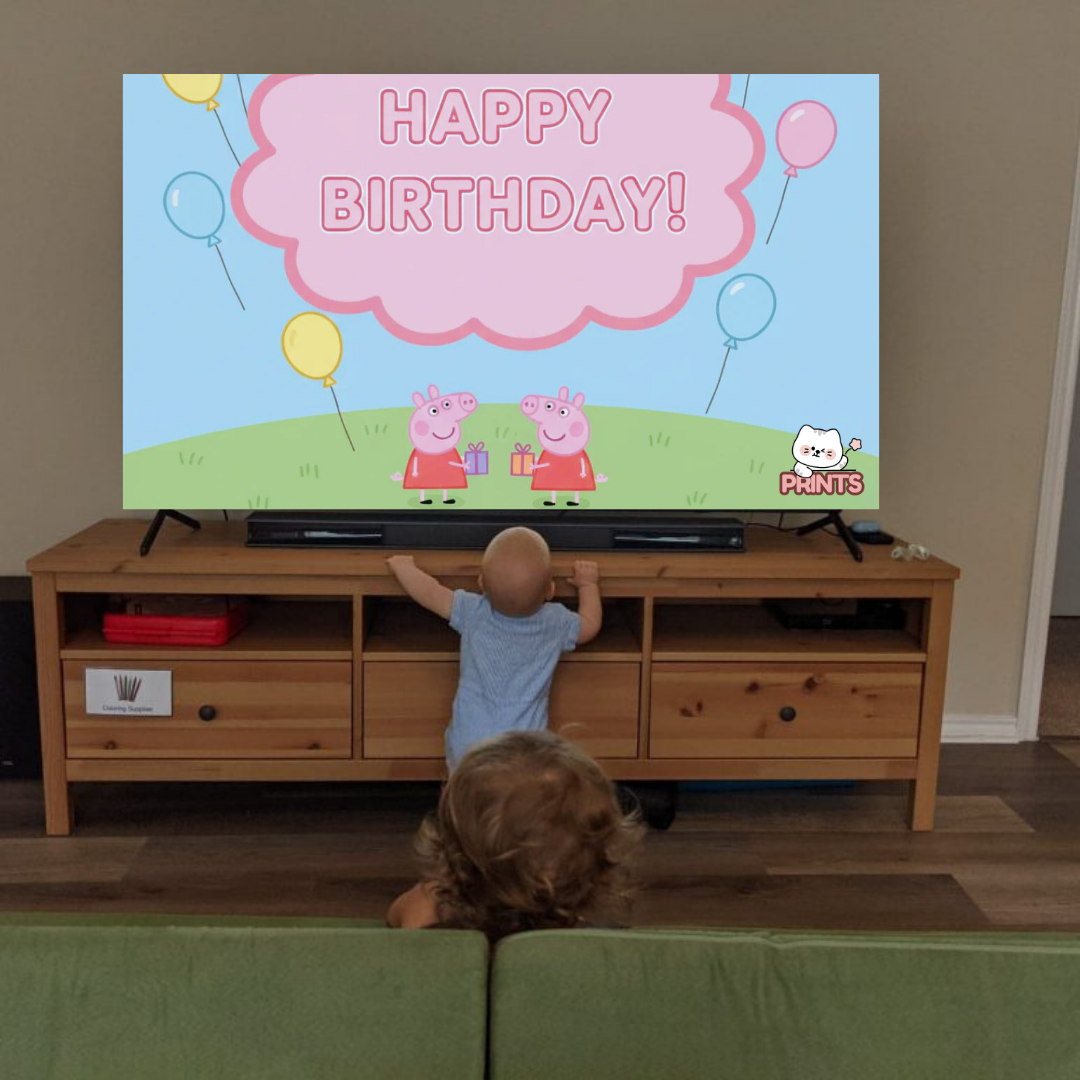 Personalized Peppa Pig Birthday Video
