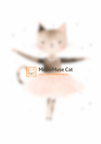 +42 Ballerina Cat – MeowMuse Ballet Nursery Wall Art Printable