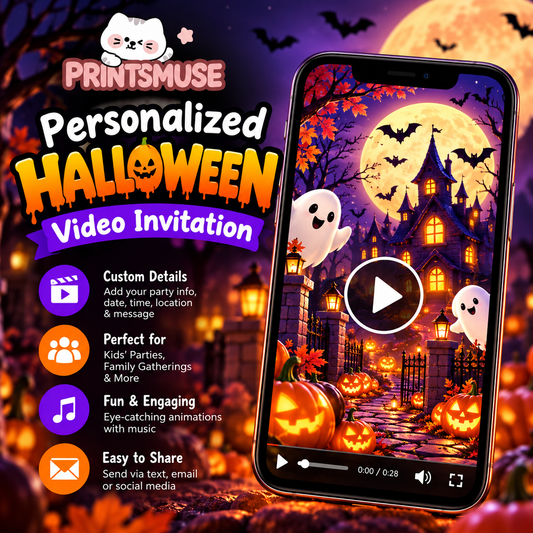 Personalized Halloween Video Invitation