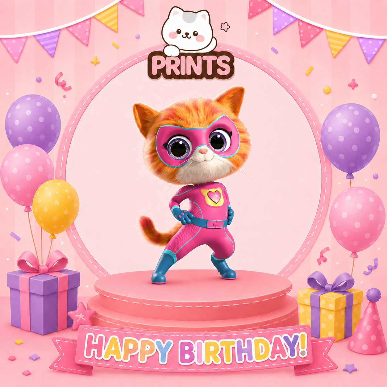 Personalized Kitty Birthday Video