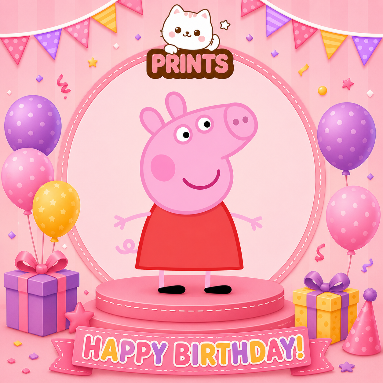 Personalized Peppa Pig Birthday Video
