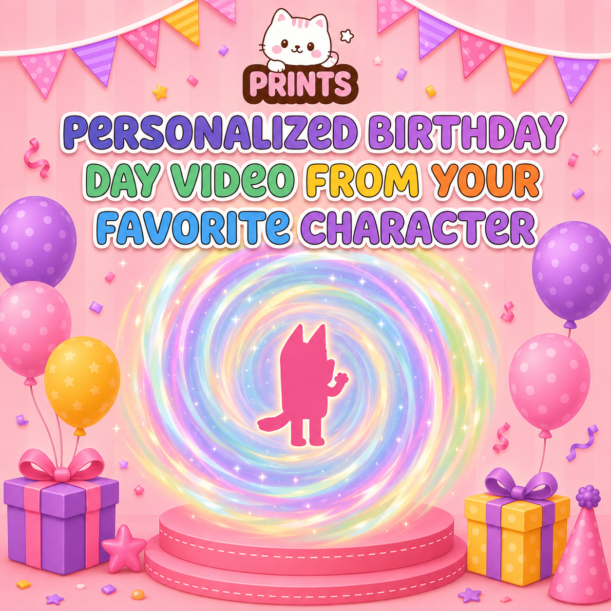 Personalized Birthday Video - Choose Your Character