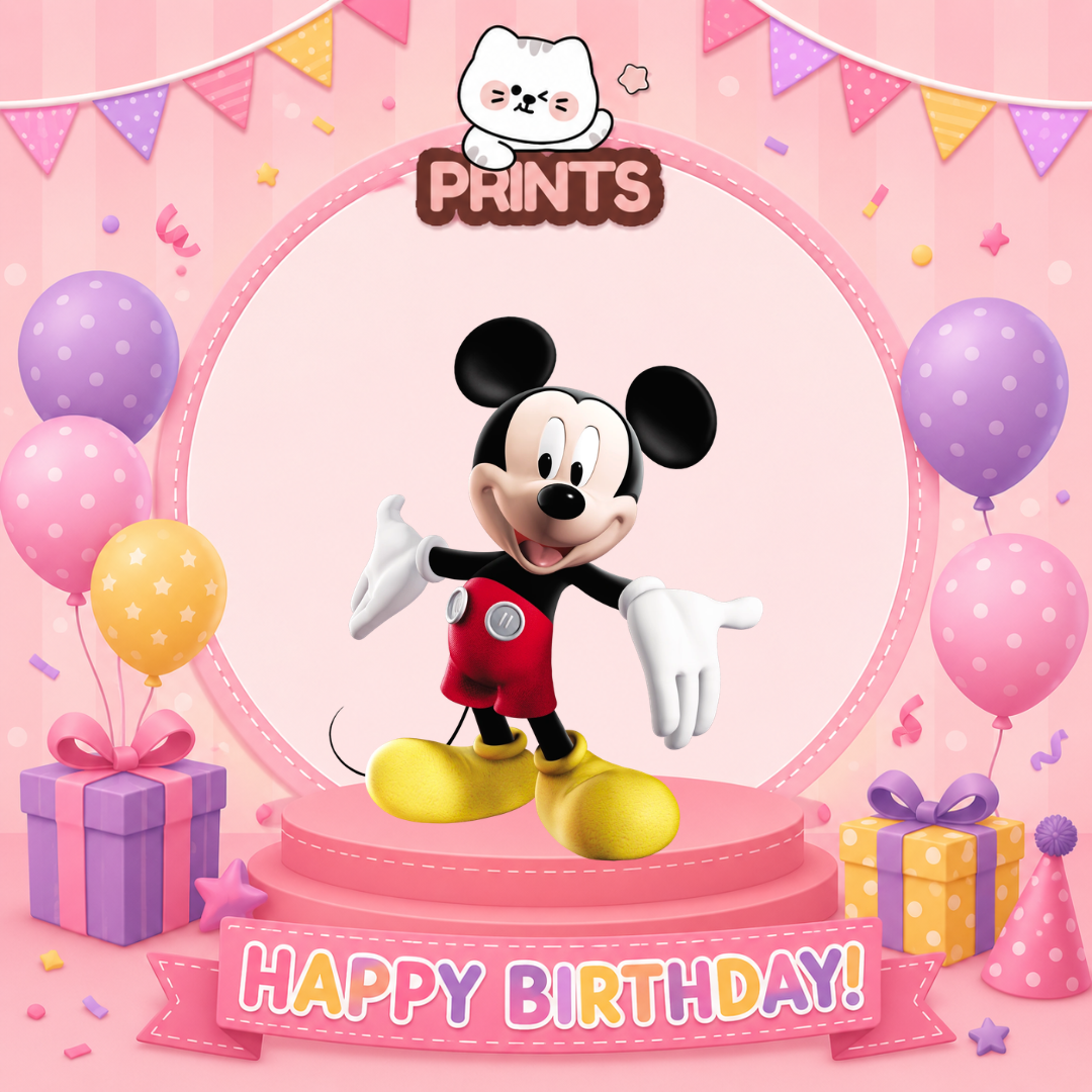 Personalized Mickey Birthday Video