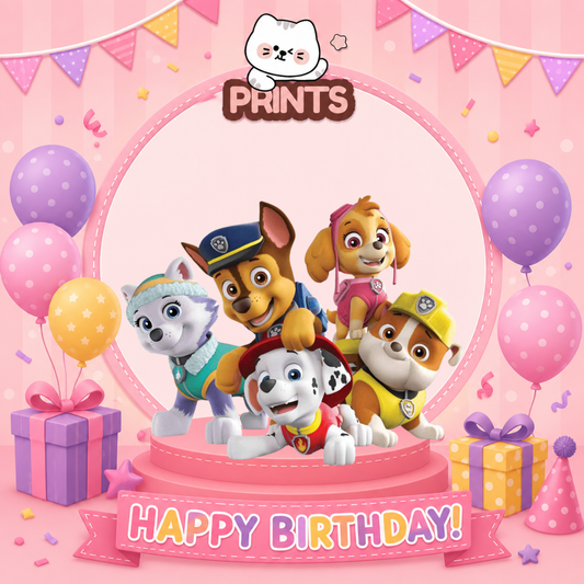 Paw Patrol Customized Birthday Greetings