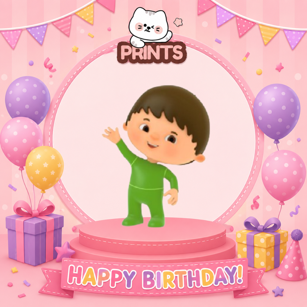 Personalized Charlie and The Numbers Birthday Video