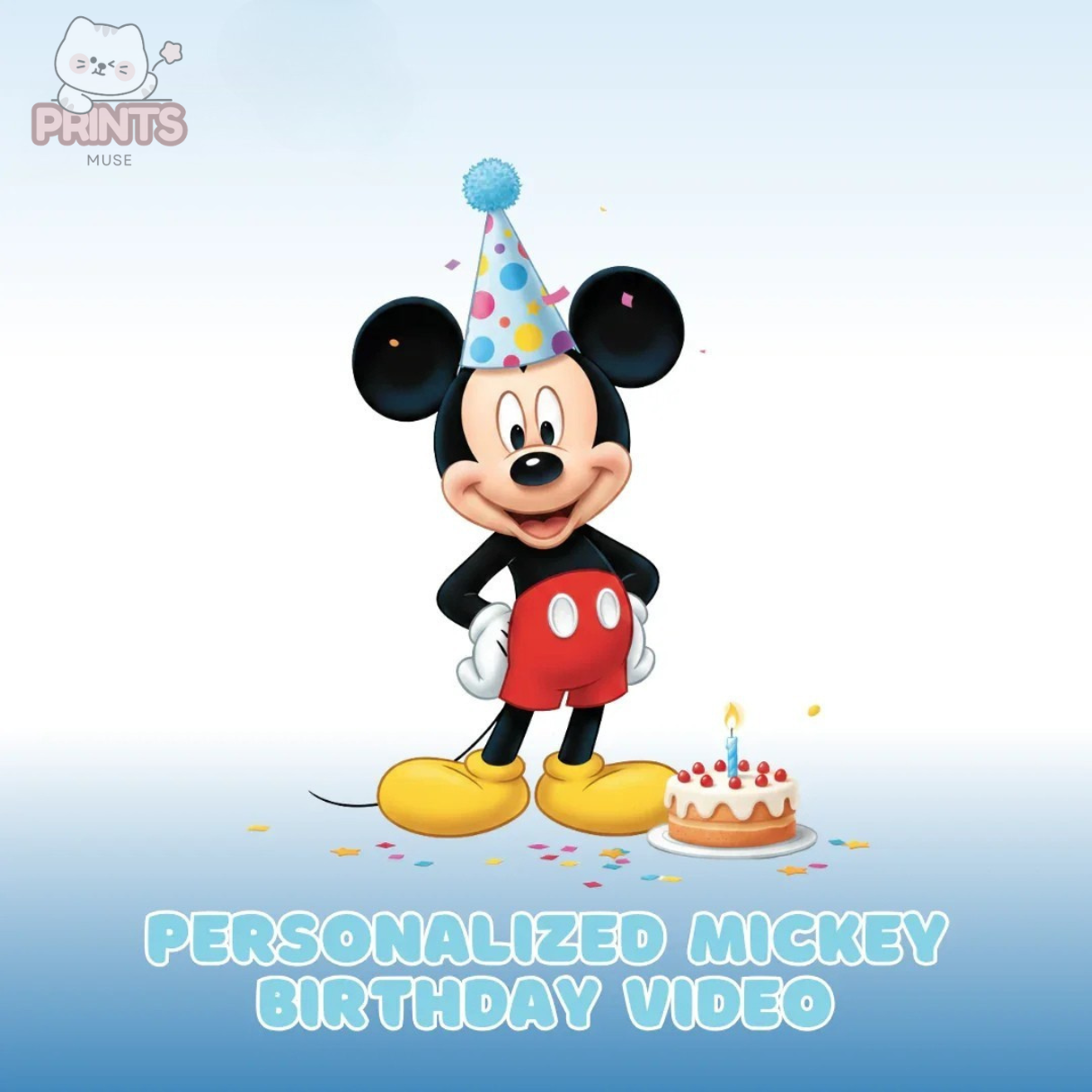 Personalized Mickey Birthday Video