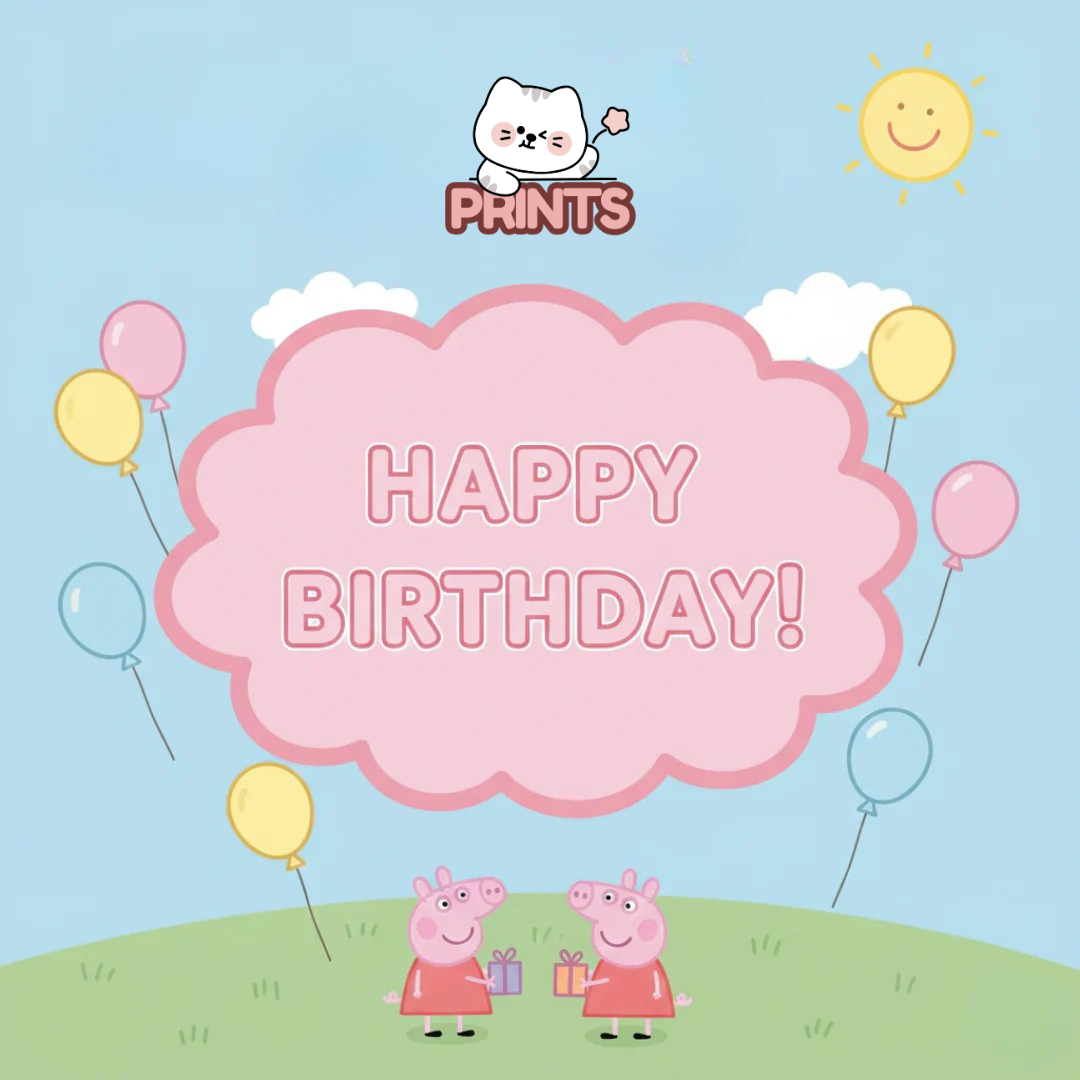 Personalized Peppa Pig Birthday Video