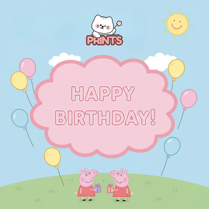 Personalized Peppa Pig Birthday Video