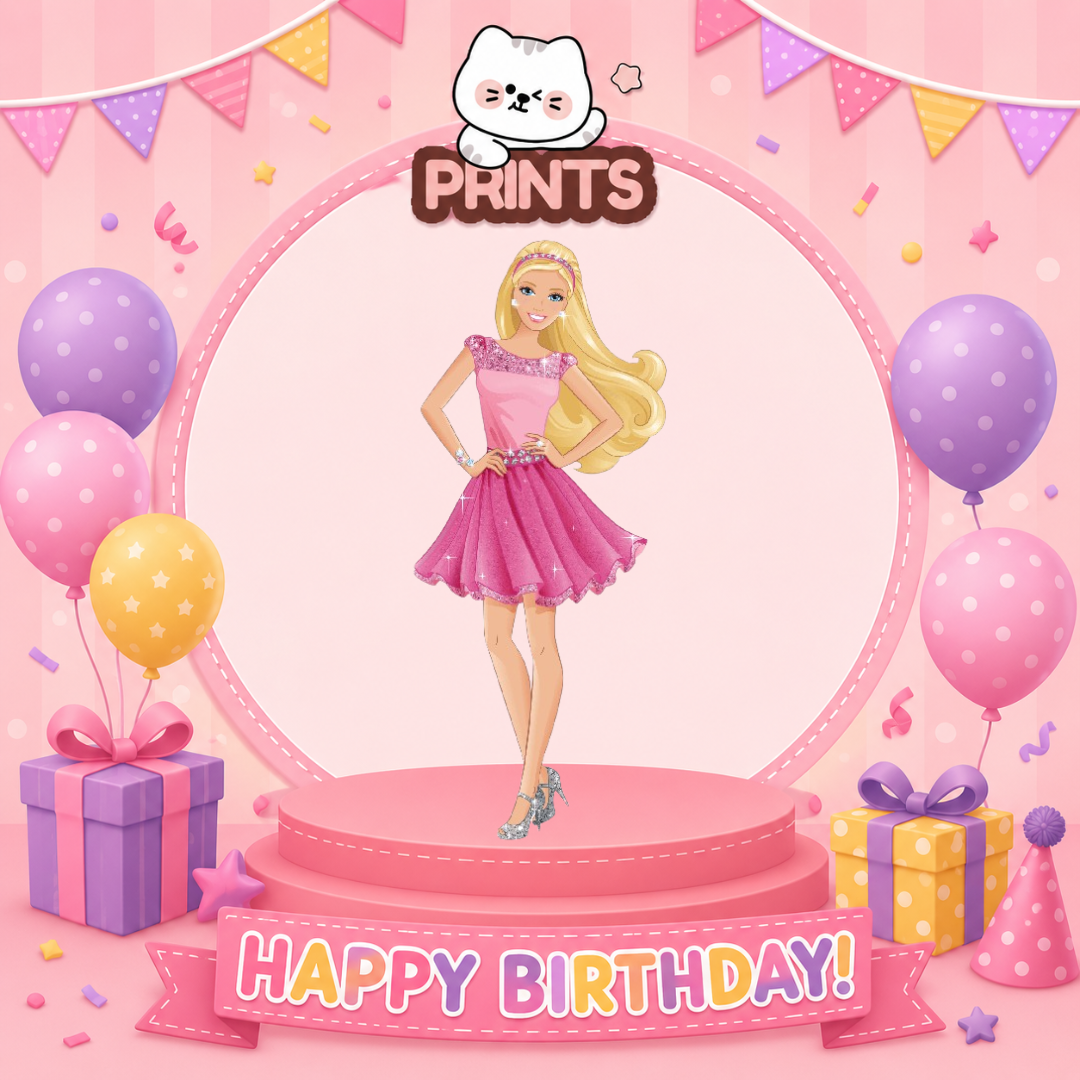 Personalized Barbie Birthday Video