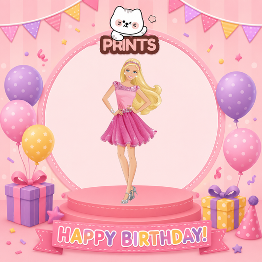 Personalized Barbie Birthday Video