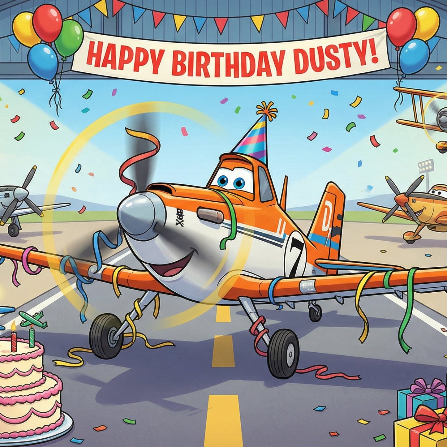 Personalized Dusty Birthday Video