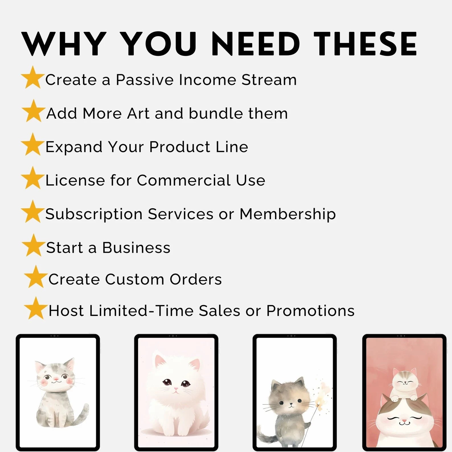 +42 Elegant White Cat with Bow – Minimalist Wall Art Print